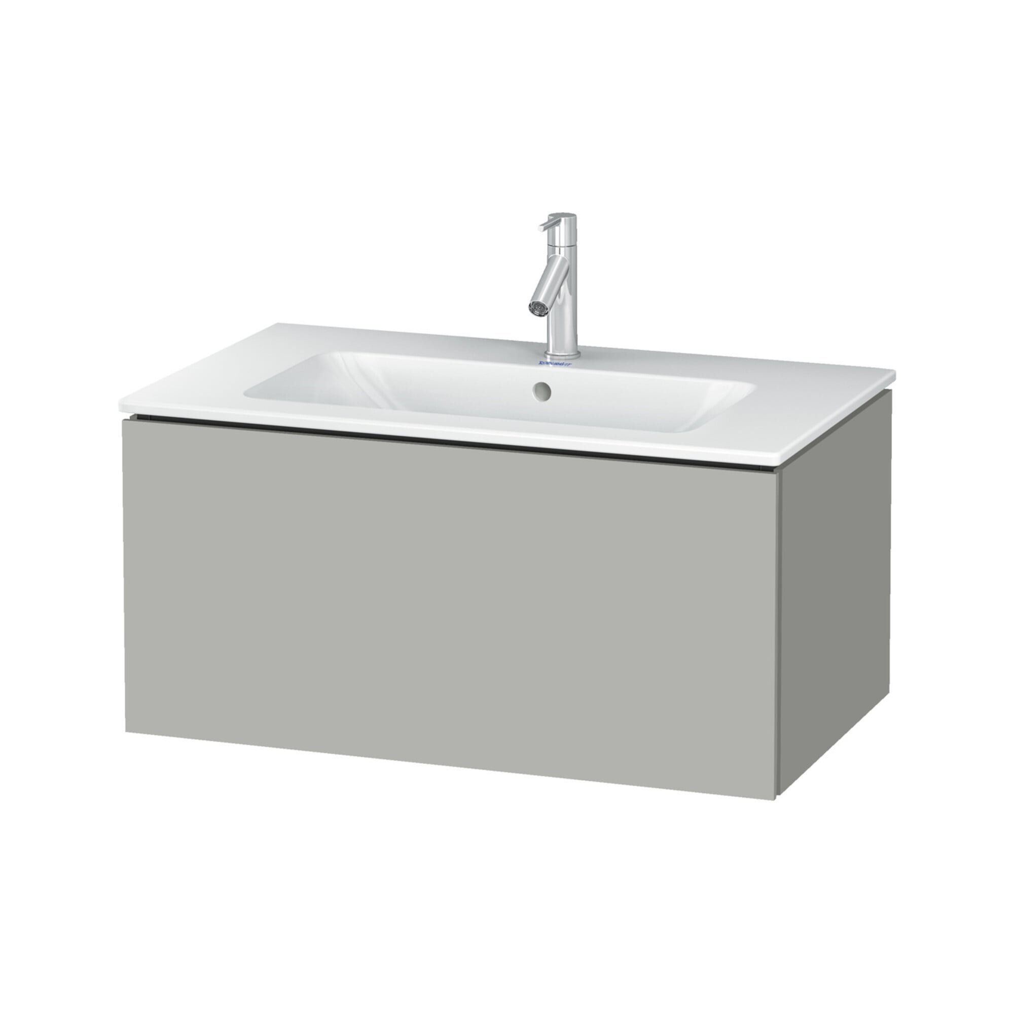 Duravit Waschtischunterschrank L-Cube 82x48,1cm, betongr ma, 1 Ausz., wandhängend