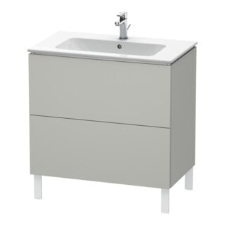 Duravit Waschtischunterschrank L-Cube 82x48,1cm, betongr ma, 2 Ausz., stehend