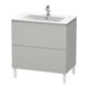 Duravit Waschtischunterschrank L-Cube 82x48,1cm, betongr ma, 2 Ausz., stehend-1