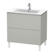 Duravit Waschtischunterschrank L-Cube 82x48,1cm, betongr ma, 2 Ausz., stehend