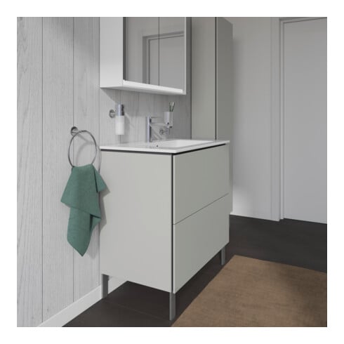 Duravit Waschtischunterschrank L-Cube 82x48,1cm, betongr ma, 2 Ausz., stehend