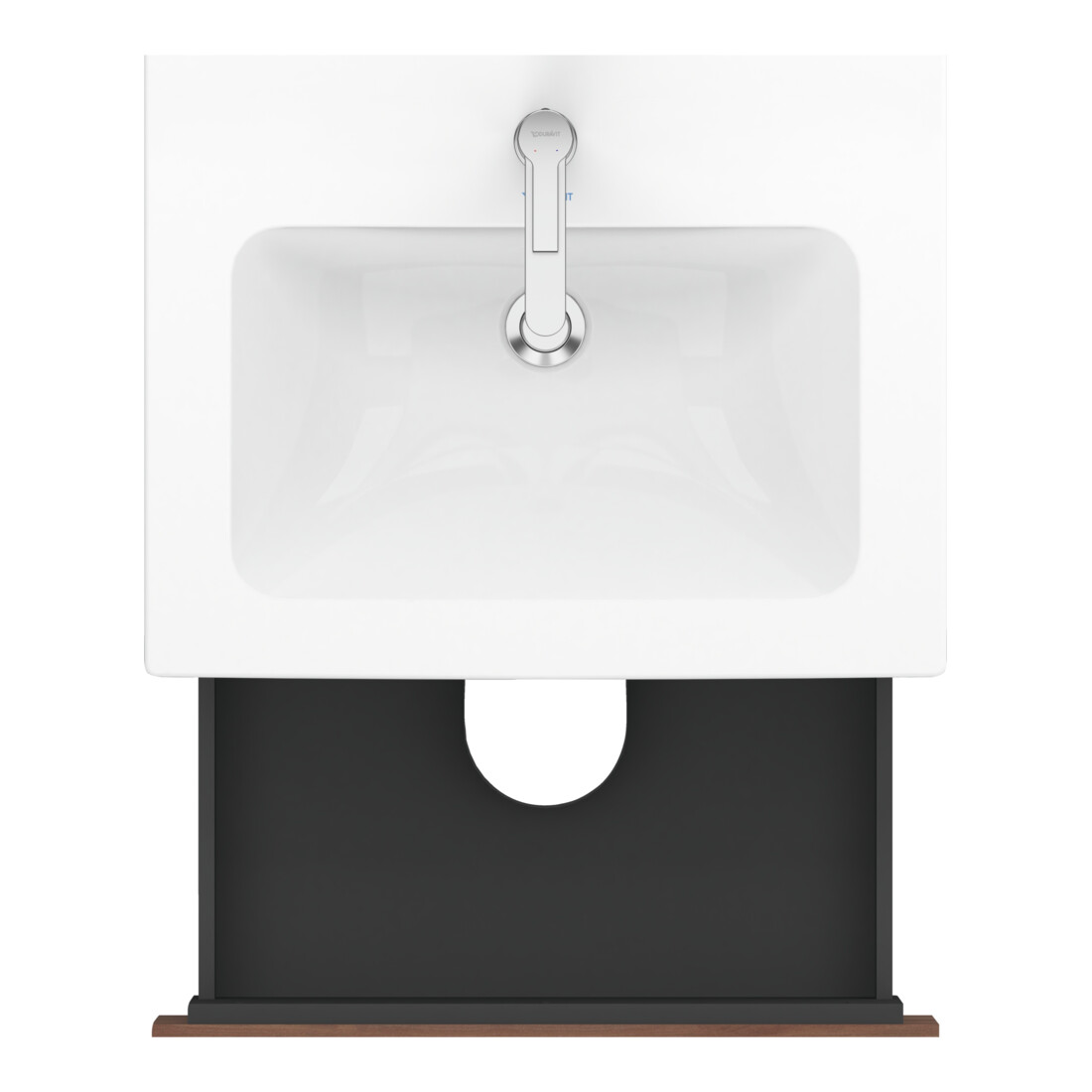 Duravit Waschtischunterschrank L-Cube 82x48,1cm, betongr ma, 2 Schub., wandhängend