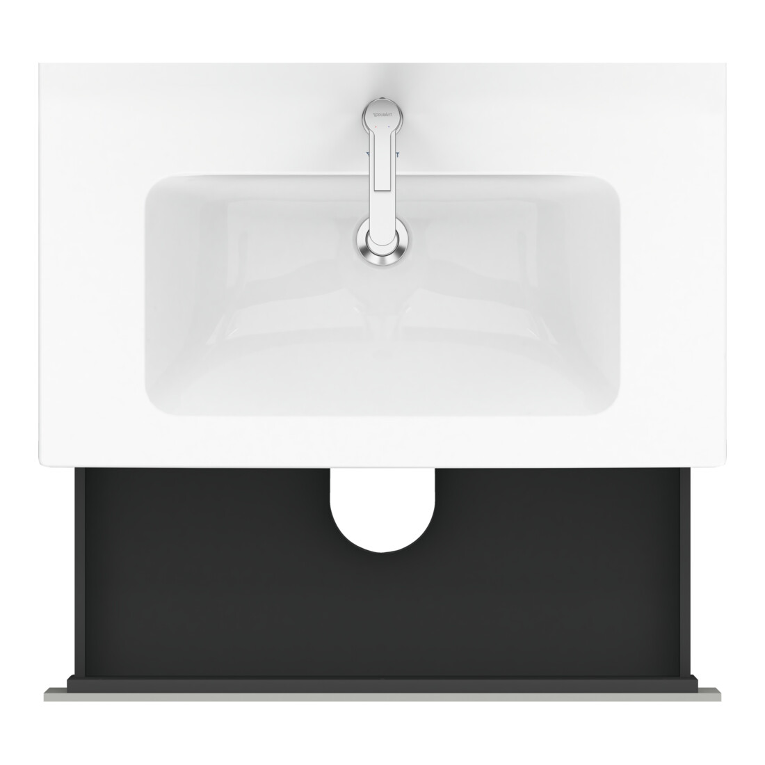 Duravit Waschtischunterschrank L-Cube 82x48,1cm, betongr ma, 2 Schub., wandhängend