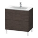 Duravit Waschtischunterschrank L-Cube 82x48,1cm, Ei dkl. geb., 2 Ausz., steh.-1