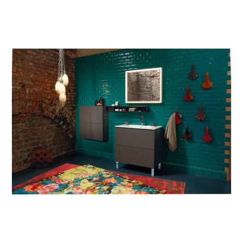 Duravit Waschtischunterschrank L-Cube 82x48,1cm, Ei dkl. geb., 2 Ausz., steh.