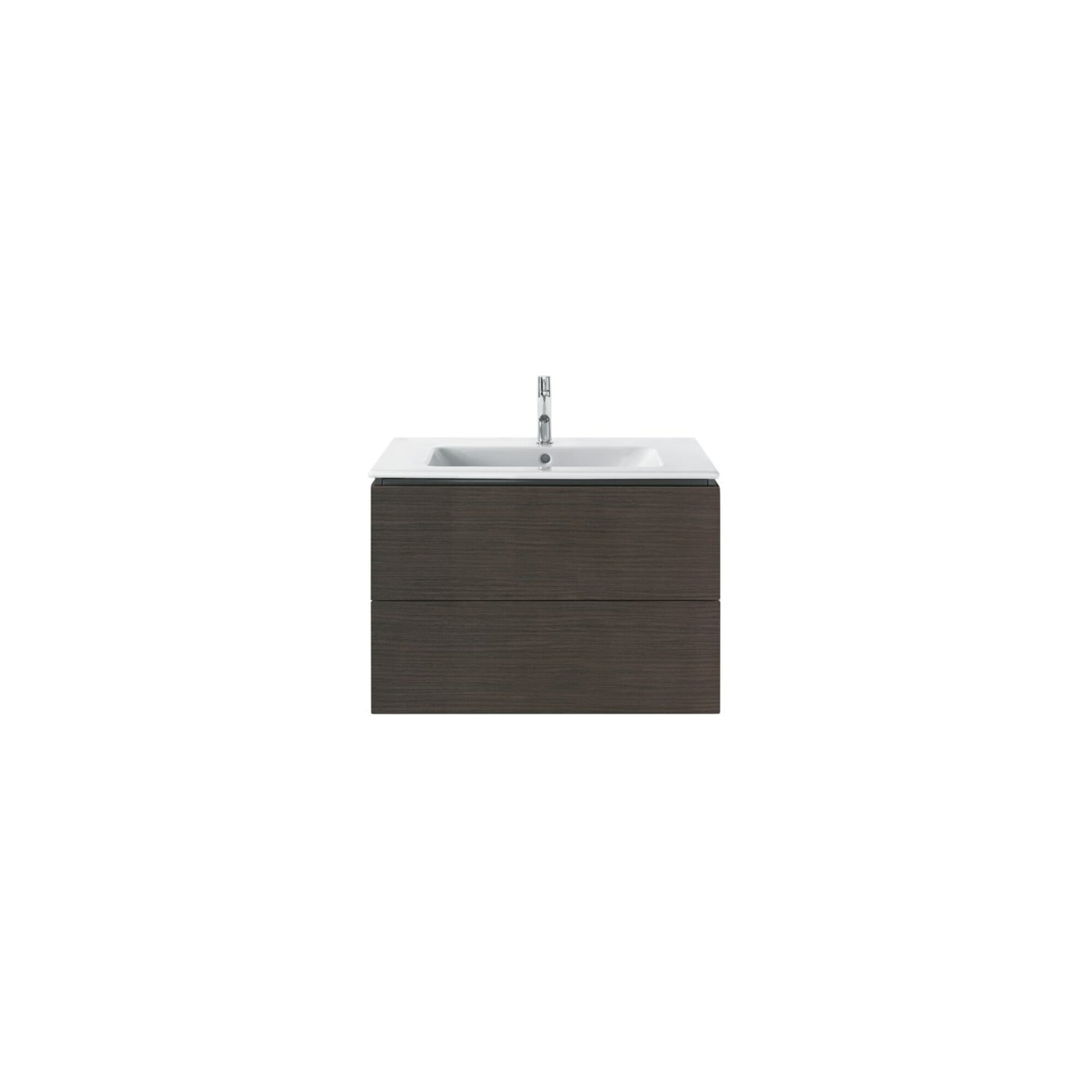 Duravit Waschtischunterschrank L-Cube 82x48,1cm, Ei dkl. geb., 2 Schub., wandhängend