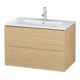 Duravit Waschtischunterschrank L-Cube 82x48,1cm, Ei Nat, 2 Schubk., wandhängend-1