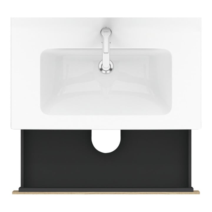 Duravit Waschtischunterschrank L-Cube 82x48,1cm, Ei Nat, 2 Schubk., wandhängend