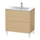 Duravit Waschtischunterschrank L-Cube 82x48,1cm, Ei natur, 2 Auszüge, stehend-1