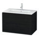 Duravit Waschtischunterschrank L-Cube 82x48,1cm, Ei sw, 2 Schubk., wandhängend-1