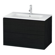 Duravit Waschtischunterschrank L-Cube 82x48,1cm, Ei sw, 2 Schubk., wandhängend