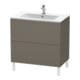 Duravit Waschtischunterschrank L-Cube 82x48,1cm, f Gr s-matt, 2 Ausz., steh.-1