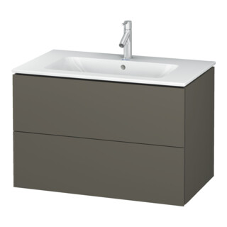 Duravit Waschtischunterschrank L-Cube 82x48,1cm, f Gr s-matt, 2 Schub., wandhängend