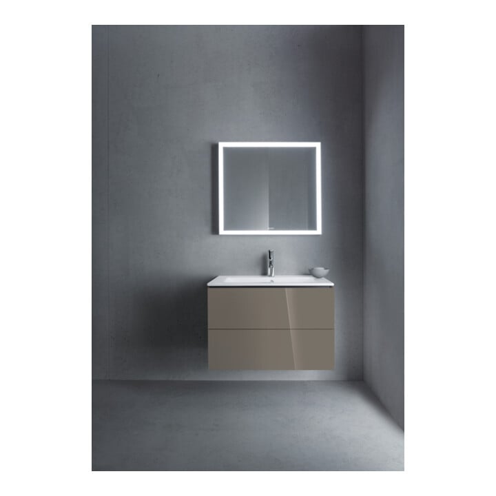 Duravit Waschtischunterschrank L-Cube 82x48,1cm, flan. Gr hgl, 2 Schub., wandhängend