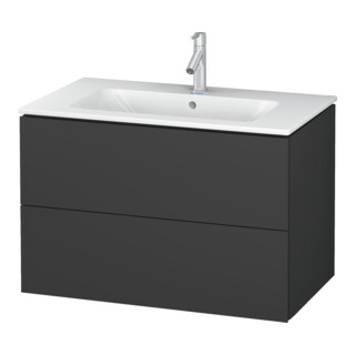 Duravit Waschtischunterschrank L-Cube 82x48,1cm, graph ma, 2 Schub., wandhängend