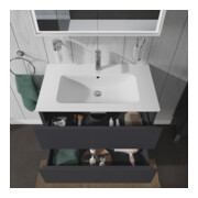 Duravit Waschtischunterschrank L-Cube 82x48,1cm, graph ma, 2 Schub., wandhängend-2