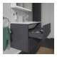 Duravit Waschtischunterschrank L-Cube 82x48,1cm, graph ma, 2 Schub., wandhängend
