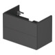 Duravit Waschtischunterschrank L-Cube 82x48,1cm, graph ma, 2 Schub., wandhängend-5