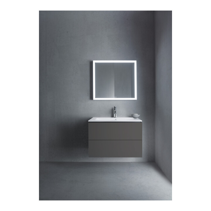 Duravit Waschtischunterschrank L-Cube 82x48,1cm, graph ma, 2 Schub., wandhängend