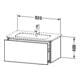 Duravit Waschtischunterschrank L-Cube 82x48,1cm, med. Ei, 1 Ausz., wandhängend-5