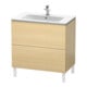 Duravit Waschtischunterschrank L-Cube 82x48,1cm, med. Ei, 2 Auszüge, stehend-1
