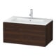 Duravit Waschtischunterschrank L-Cube 82x48,1cm, Nussb geb., 1 Ausz., wandhängend-1