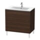 Duravit Waschtischunterschrank L-Cube 82x48,1cm, Nussb geb., 2 Ausz., stehend-1