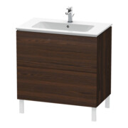 Duravit Waschtischunterschrank L-Cube 82x48,1cm, Nussb geb., 2 Ausz., stehend