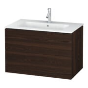Duravit Waschtischunterschrank L-Cube 82x48,1cm, Nussb geb., 2 Schub., wandhängend