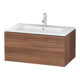 Duravit Waschtischunterschrank L-Cube 82x48,1cm, Nussb Nat, 1 Ausz., wandhängend-1