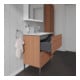 Duravit Waschtischunterschrank L-Cube 82x48,1cm, Nussb Nat, 2 Auszüge, stehend-5