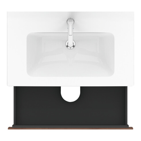 Duravit Waschtischunterschrank L-Cube 82x48,1cm, Nussb Nat, 2 Schub., wandhängend