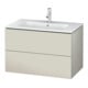 Duravit Waschtischunterschrank L-Cube 82x48,1cm, Tau ma, 2 Schub., wandhängend-1