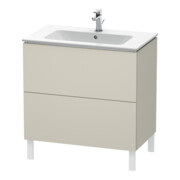 Duravit Waschtischunterschrank L-Cube 82x48,1cm, Tau matt, 2 Auszüge, stehend