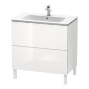 Duravit Waschtischunterschrank L-Cube 82x48,1cm, we. hgl, 2 Auszüge, stehend