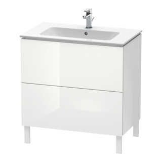 Duravit Waschtischunterschrank L-Cube 82x48,1cm, we. hgl, 2 Auszüge, stehend