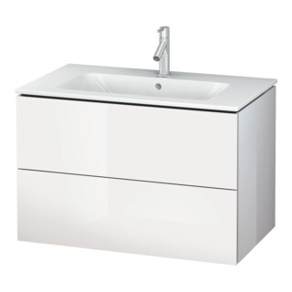 Duravit Waschtischunterschrank L-Cube 82x48,1cm, we. hgl, 2 Schub., wandhängend
