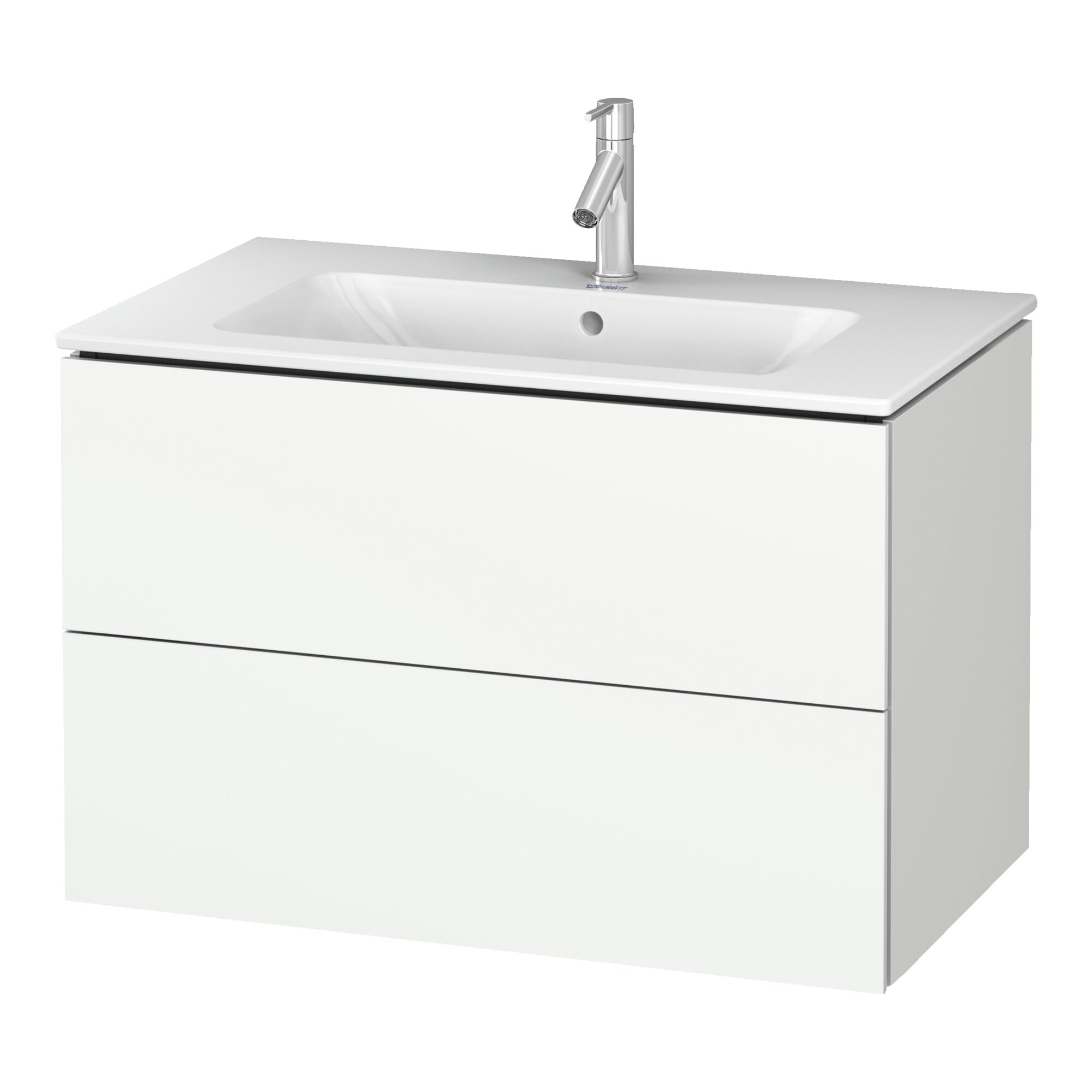 Duravit Waschtischunterschrank L-Cube 82x48,1cm, we. ma, 2 Schub., wandhängend