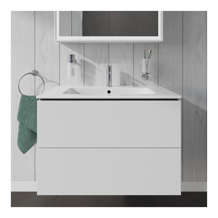 Duravit Waschtischunterschrank L-Cube 82x48,1cm, we. ma, 2 Schub., wandhängend