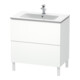 Duravit Waschtischunterschrank L-Cube 82x48,1cm, weiß matt, 2 Auszüge, stehend-1