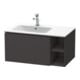 Duravit Waschtischunterschrank L-Cube 82x48,1x40cm, 1 A, Beck. li, graph matt-1