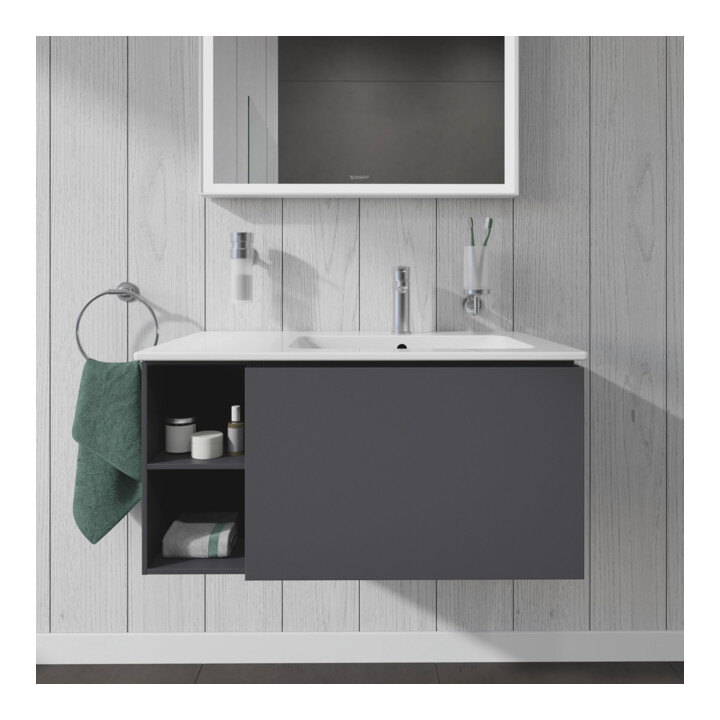 Duravit Waschtischunterschrank L-Cube 82x48,1x40cm, 1 A, Beck. re, graph ma
