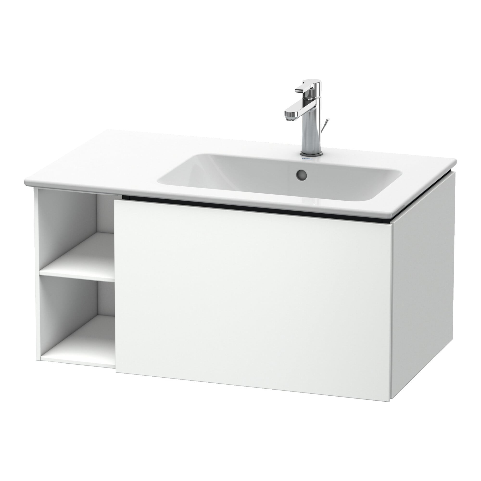 Duravit Waschtischunterschrank L-Cube 82x48,1x40cm, 1 A, Beck. re, we. matt