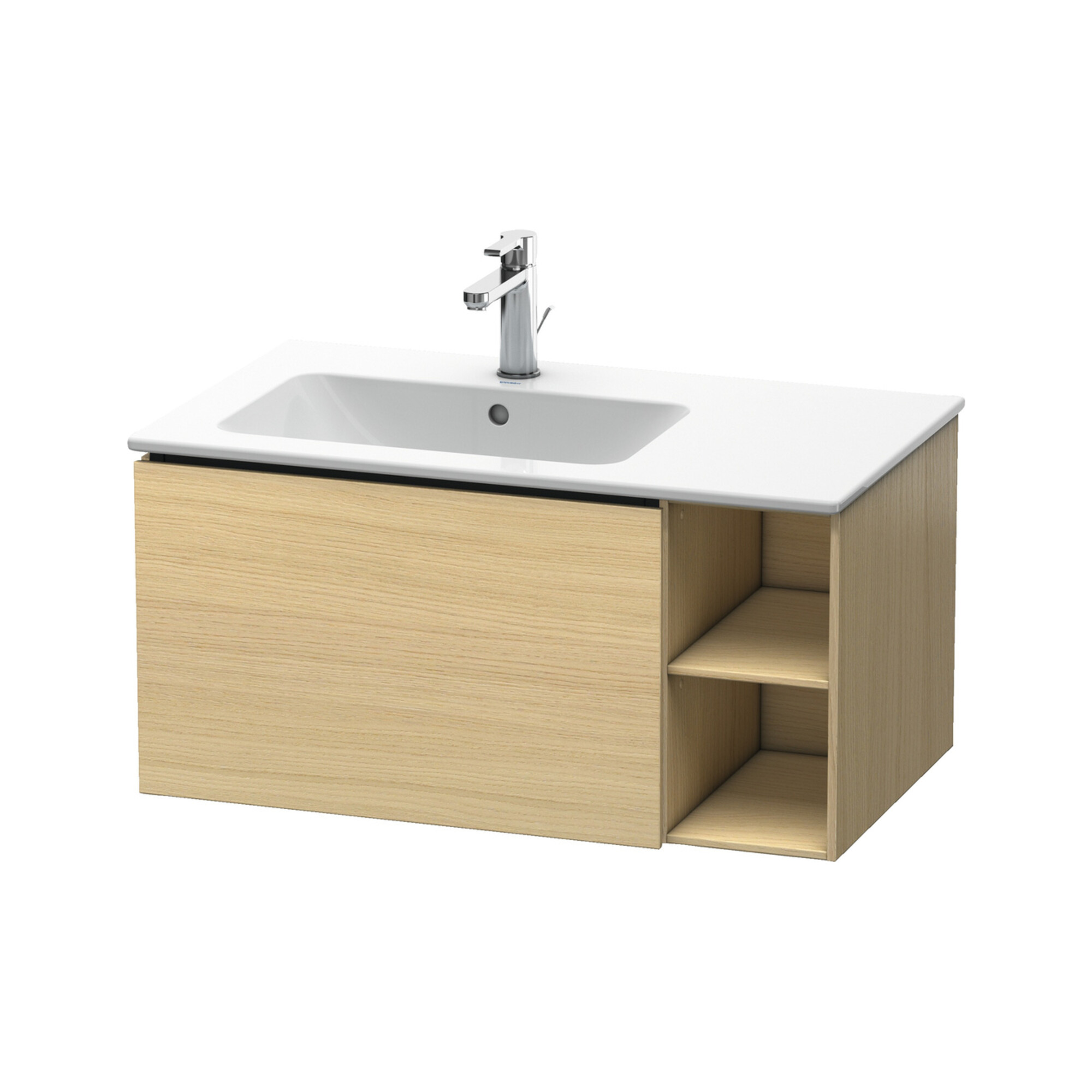 Duravit Waschtischunterschrank L-Cube 82x48,1x40cm, 1 Ausz., Beck. li, med. Ei