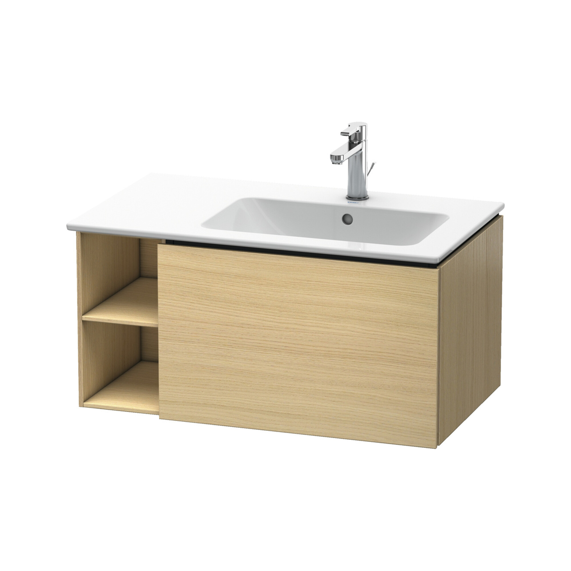 Duravit Waschtischunterschrank L-Cube 82x48,1x40cm, 1 Ausz., Beck. re, med. Ei