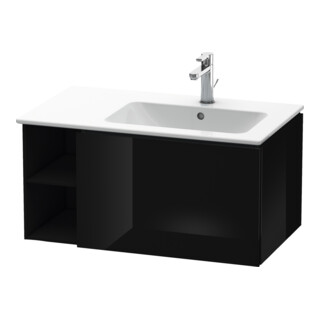 Duravit Waschtischunterschrank L-Cube 82x48,1x40cm, 1 Ausz., Beck. re, sw hgl