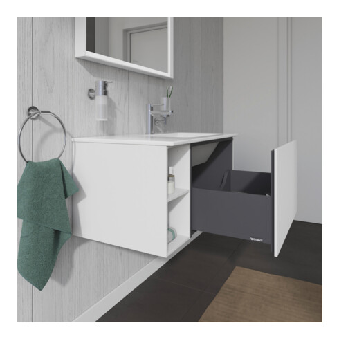 Duravit Waschtischunterschrank L-Cube 82x48,1x40cm, 1 Ausz., Beck. re, we. ma