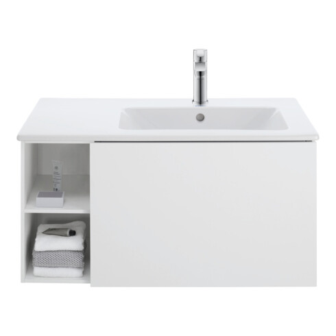 Duravit Waschtischunterschrank L-Cube 82x48,1x40cm, 1 Ausz., Beck. re, we. ma