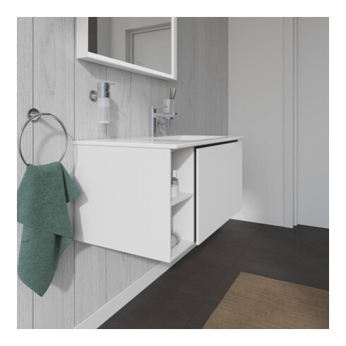 Duravit Waschtischunterschrank L-Cube 82x48,1x40cm, 1 Ausz., Beck. re, we. ma