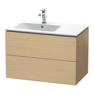 Duravit Waschtischunterschrank L-Cube 82x48,1x55cm, 2 La, Beck. li, Ei Nat